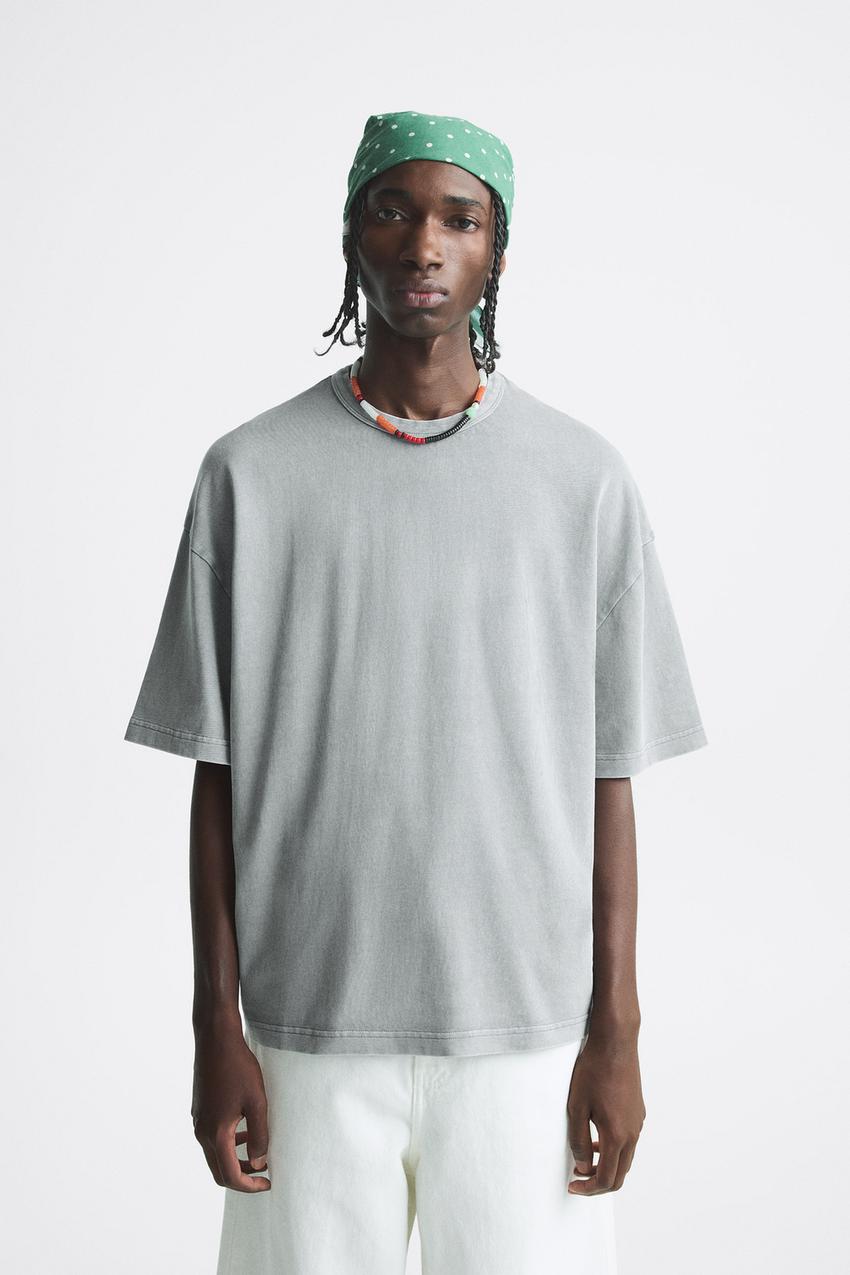 Zara acid wash t shirt Outlet