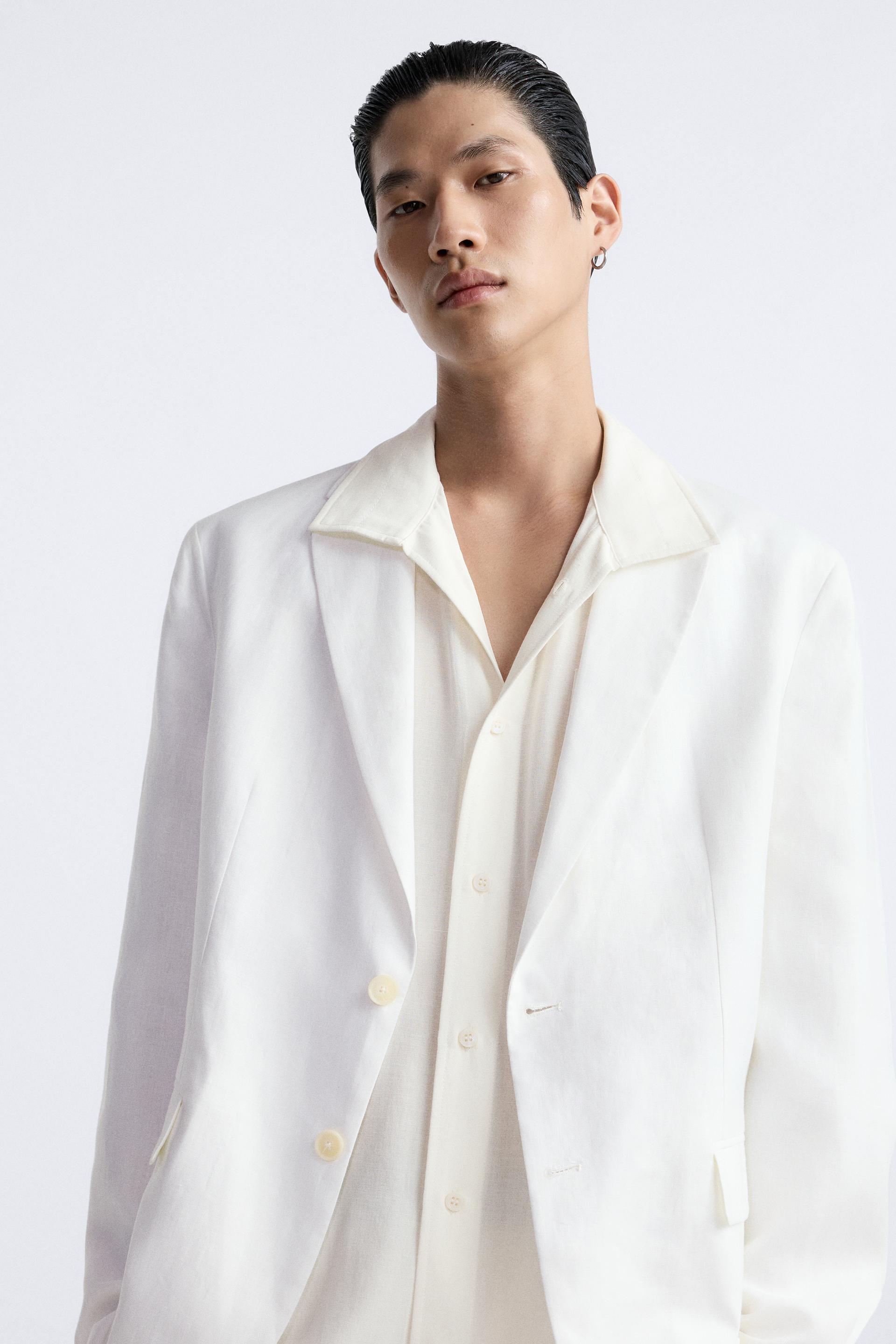 Zara linen jacket men's Clearance