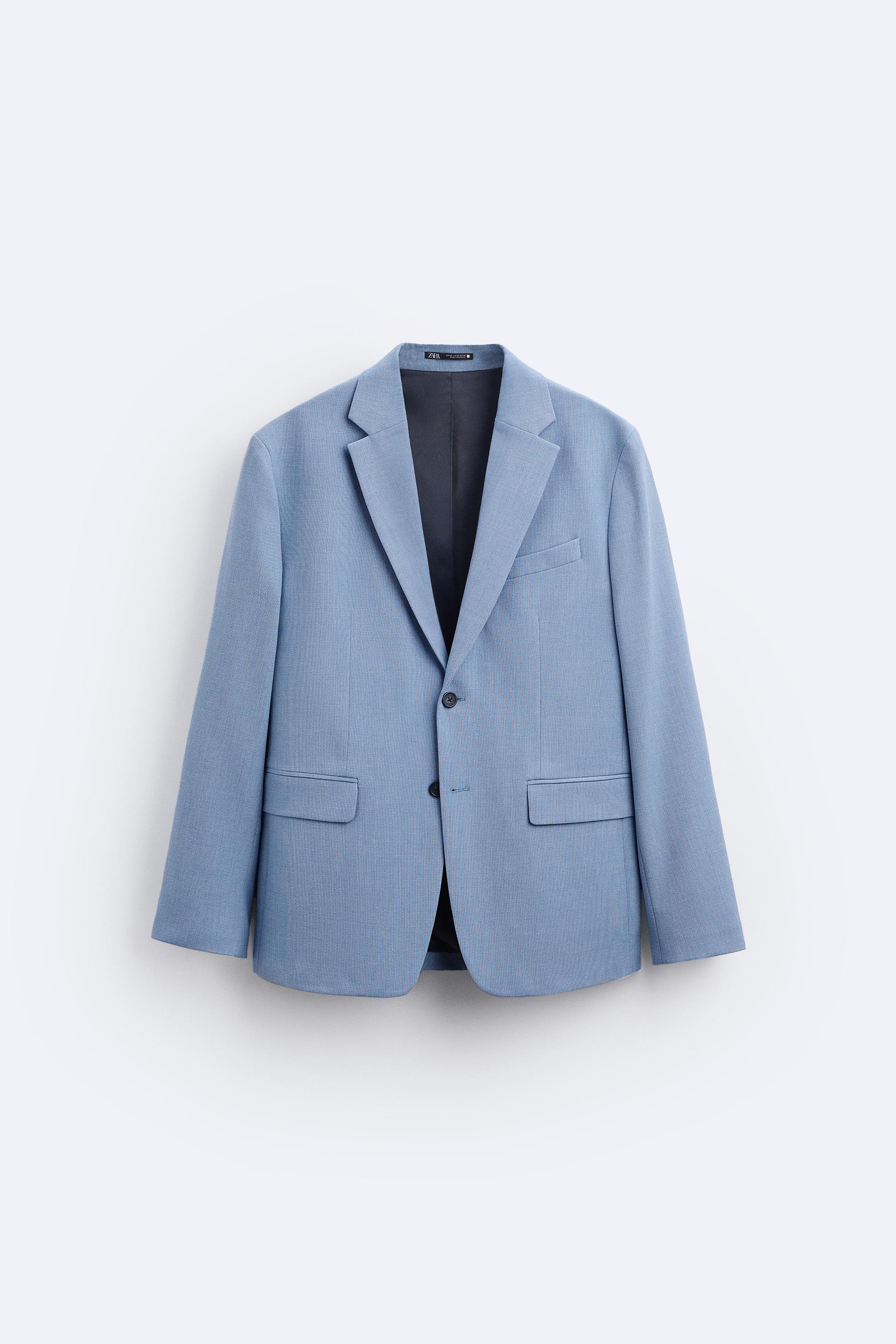 Zara blazer light blue Clearance