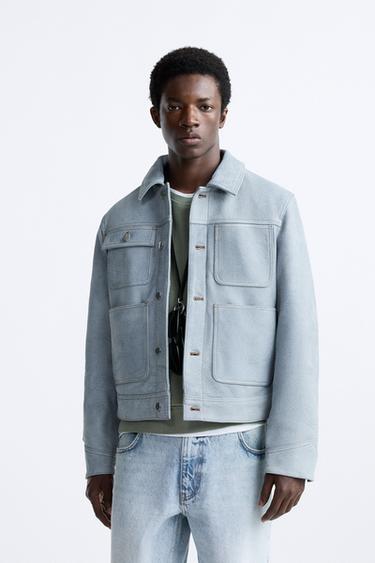 Zara leather shacket Clearance