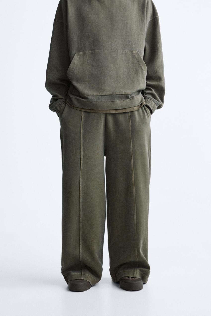 Zara wide leg jogging pants Clearance