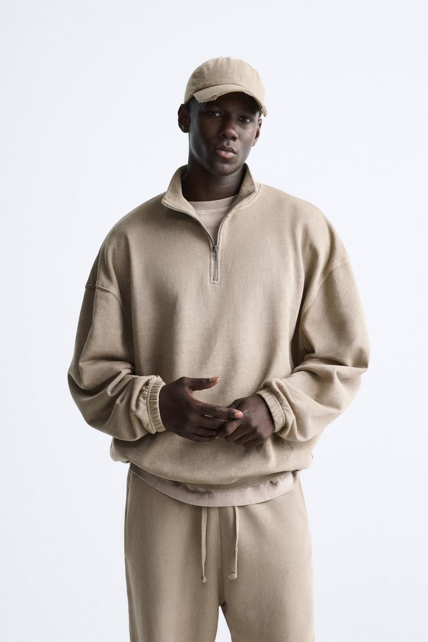 Zara zip collar sweater Clearance