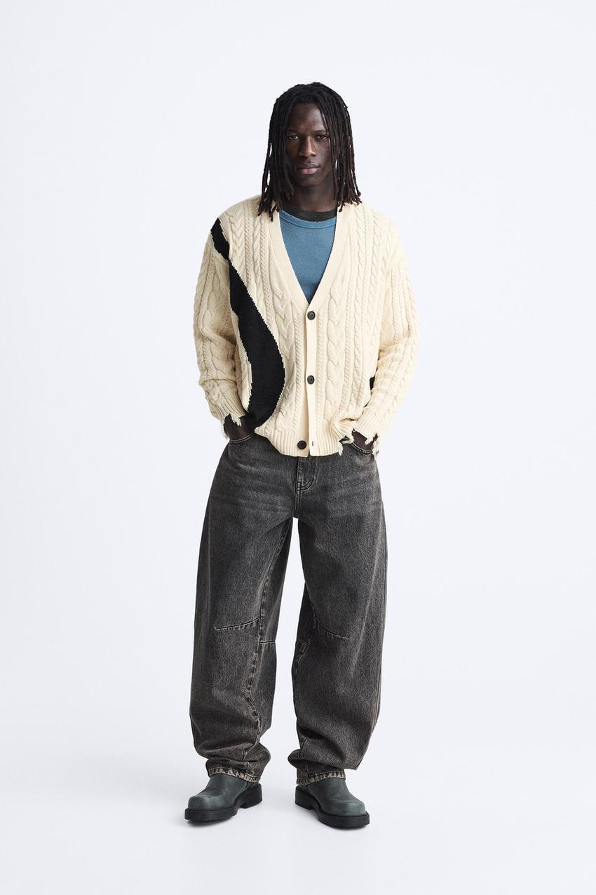 Zara contrast cardigan Clearance