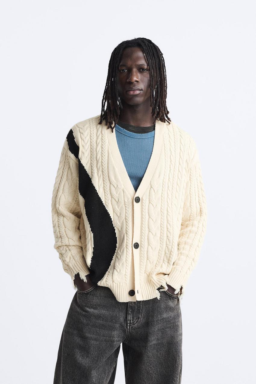 Zara contrast cardigan Clearance