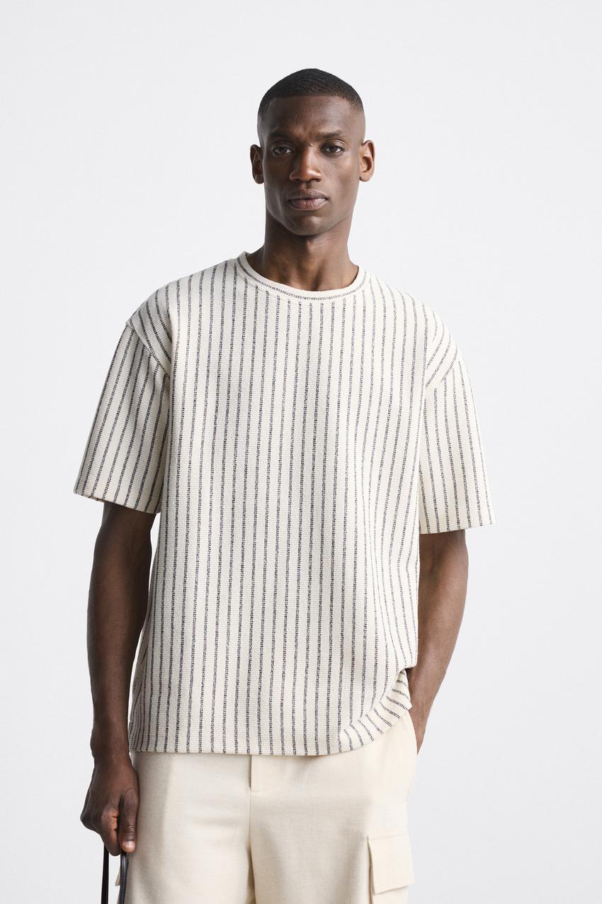 Zara jacquard t shirt Clearance
