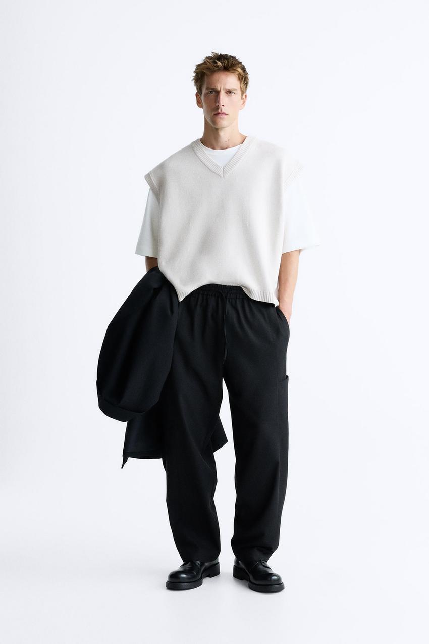 Zara relaxed fit vest Clearance