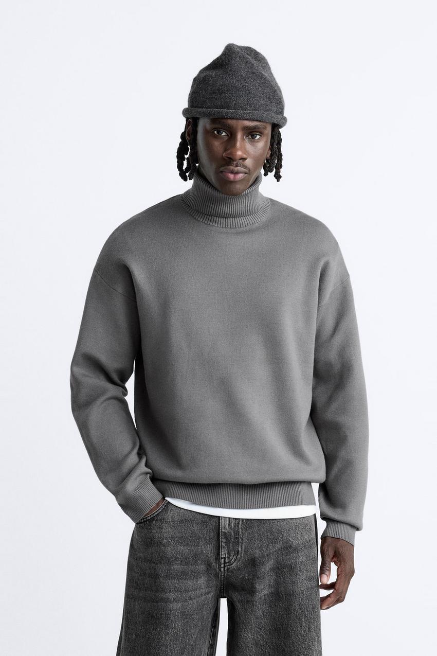 Zara grey turtleneck Clearance