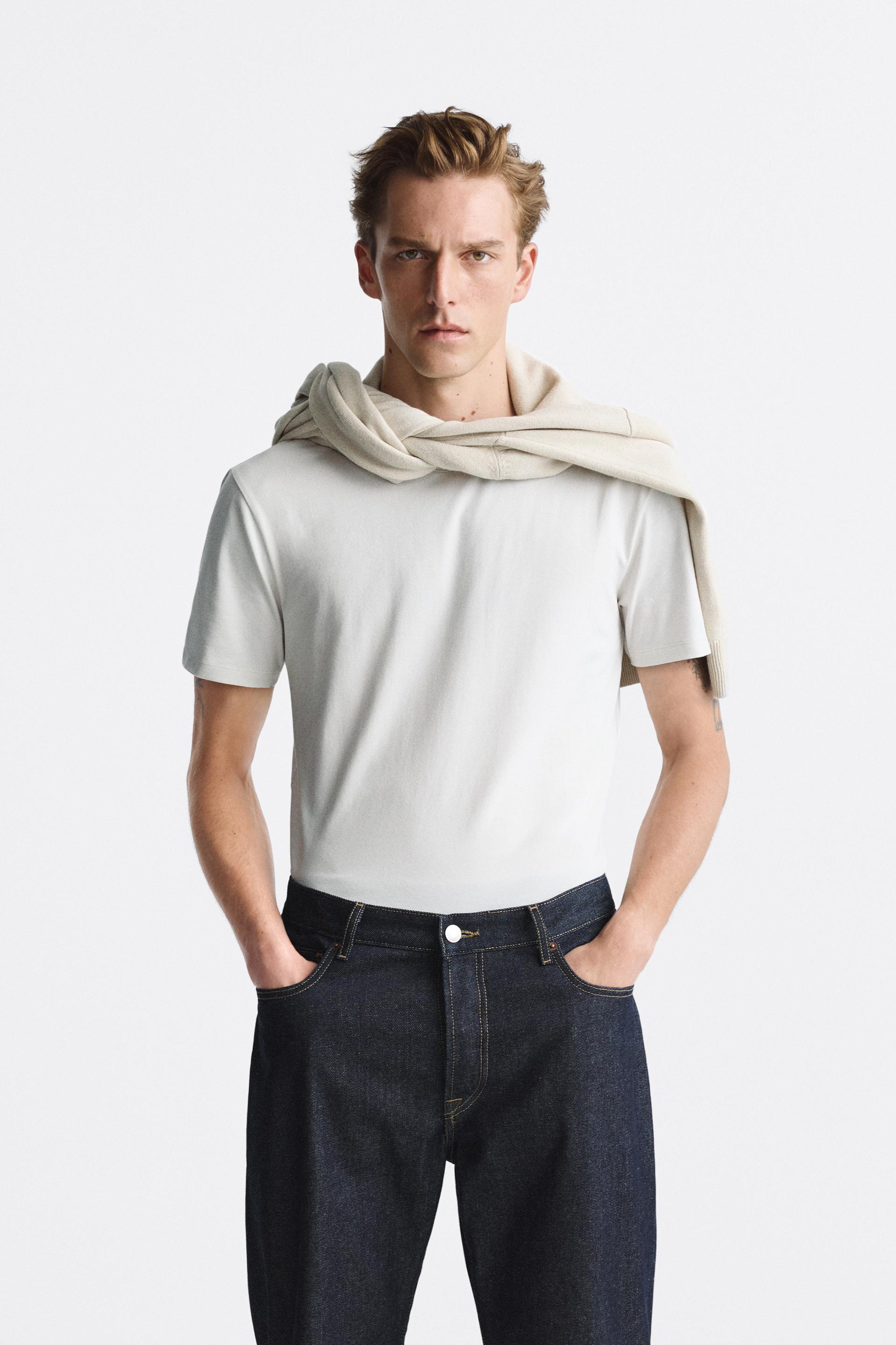 Zara white tshirt men Clearance