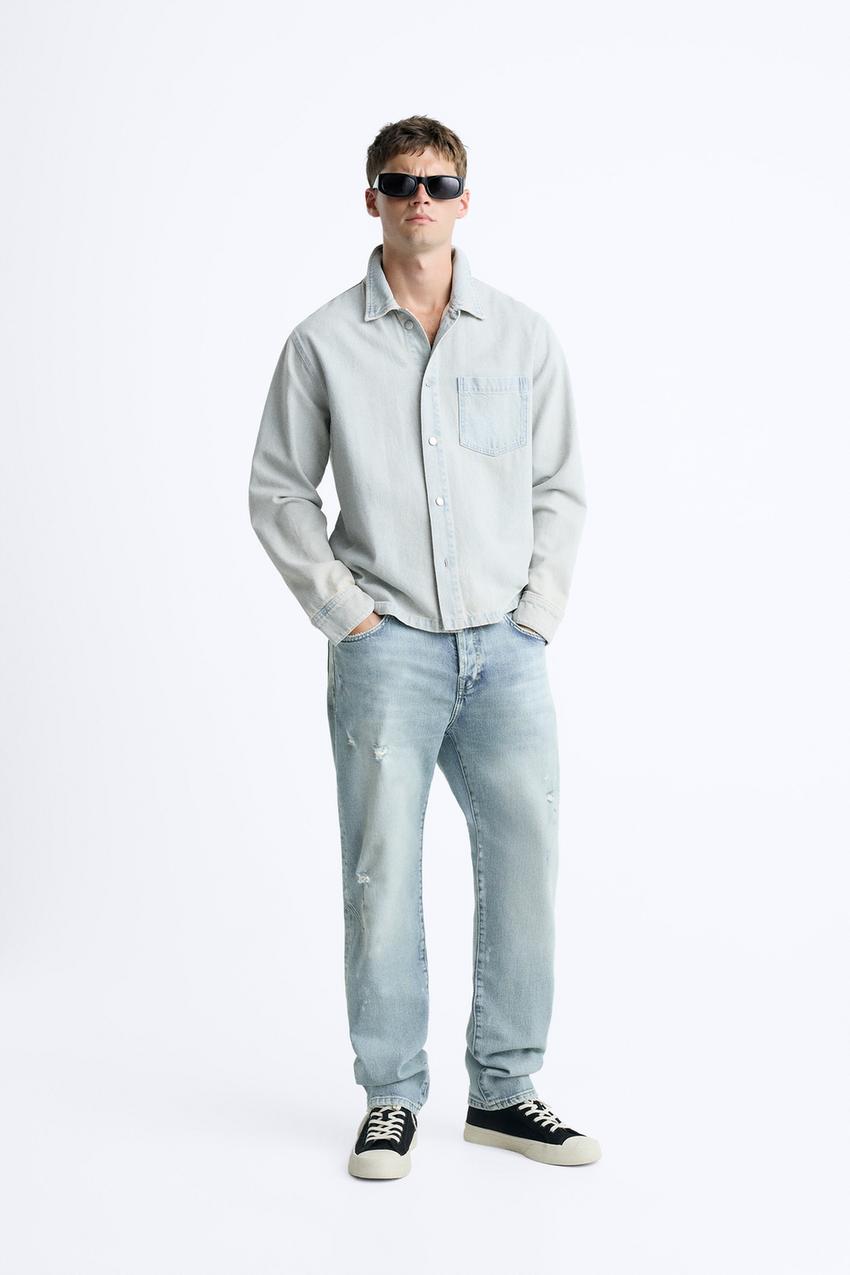 Jeans straight zara Clearance