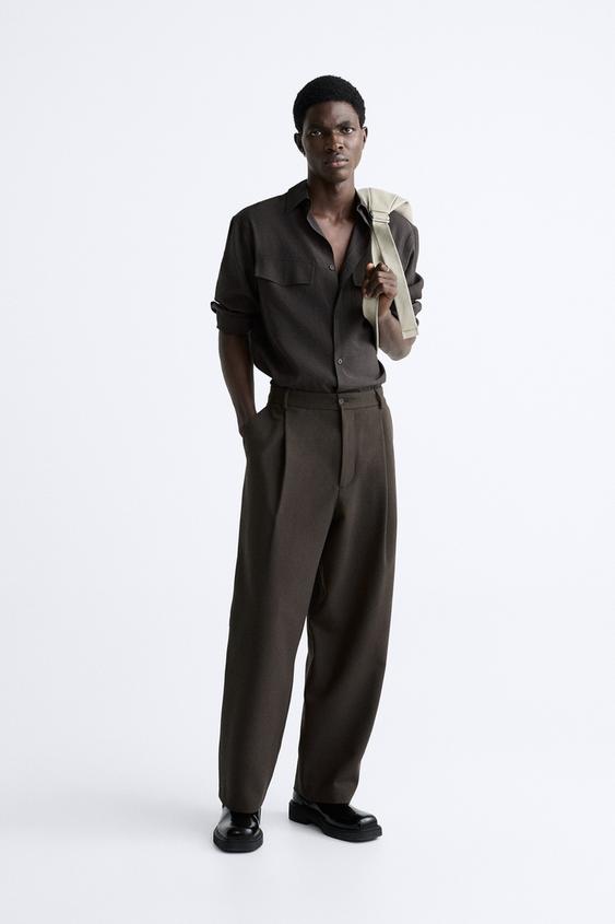 Zara mens casual trousers clearance