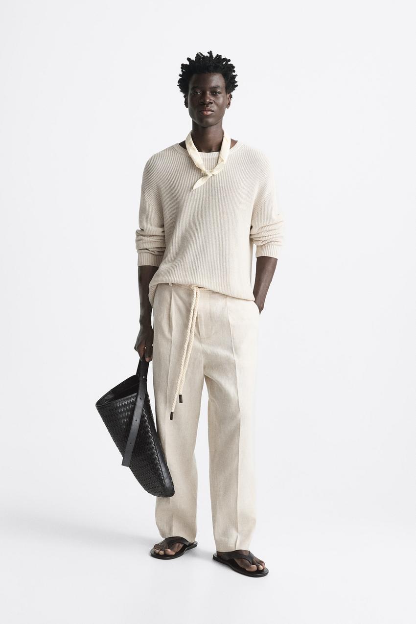 Zara men linen trousers Outlet
