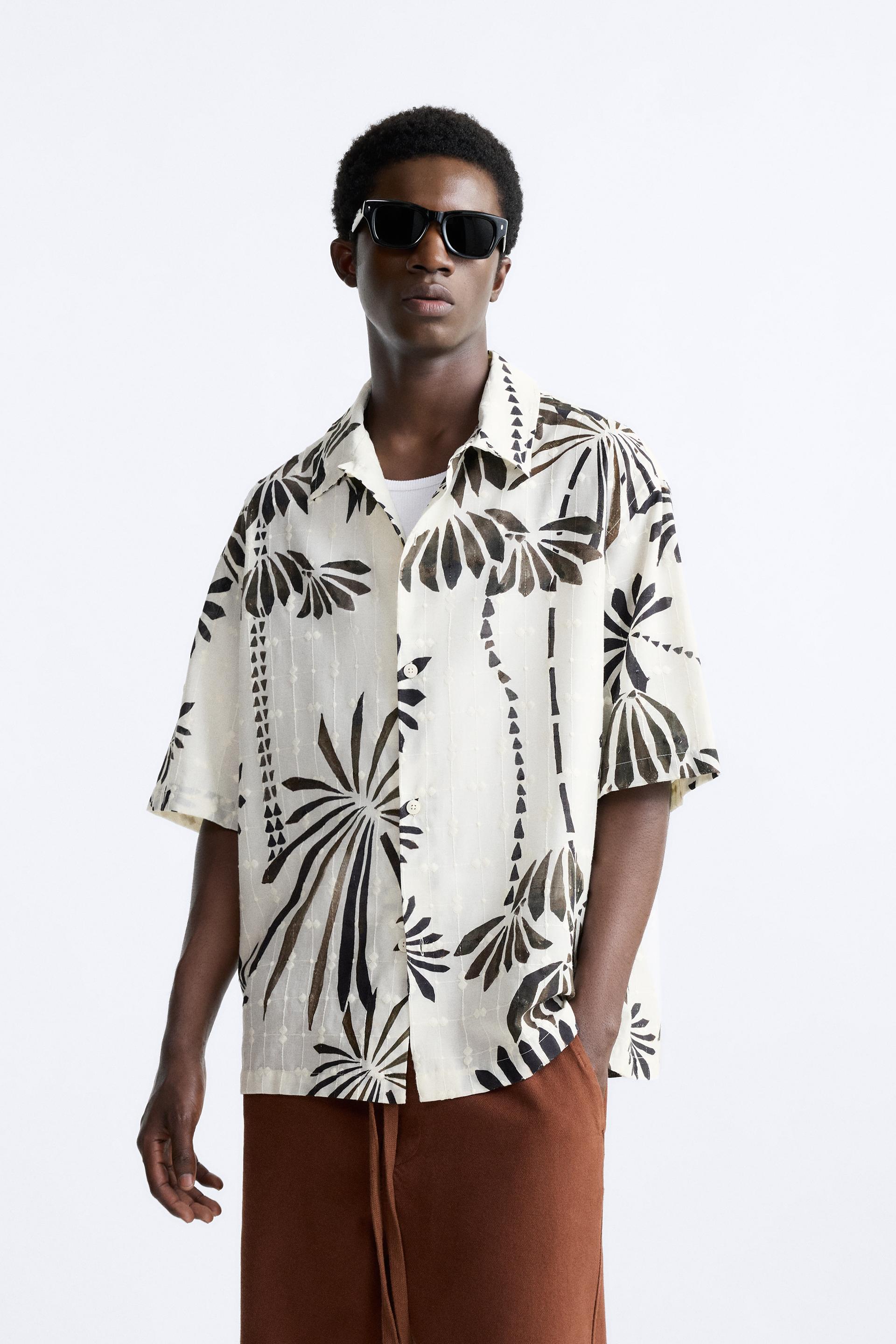 Tropical print blouse zara Clearance