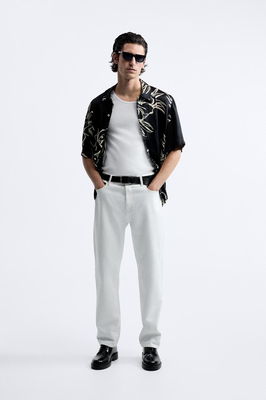 Zara floral print shirt mens Clearance