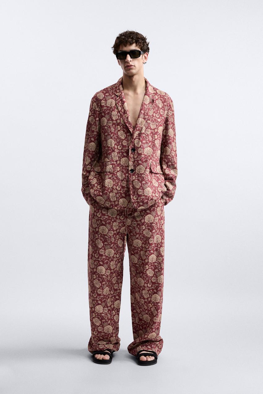 Zara floral print blazer Outlet