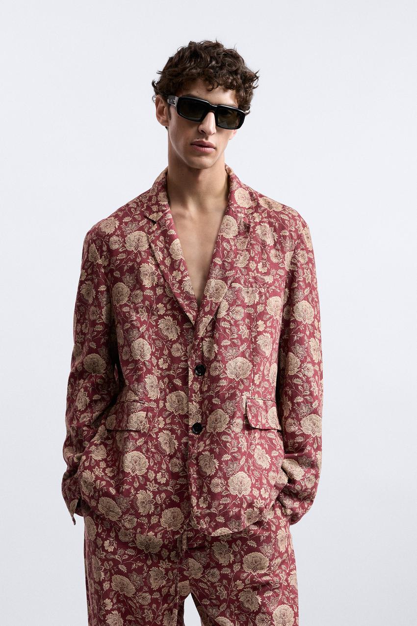 Zara floral print blazer Outlet