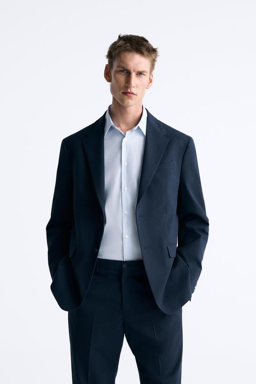 Zara mens blue suit Clearance