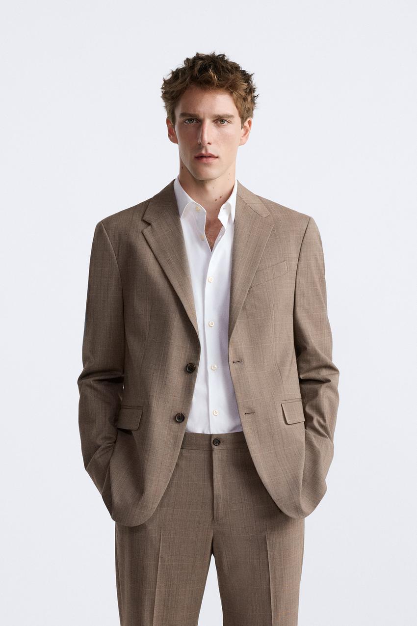 Beige suit zara Clearance