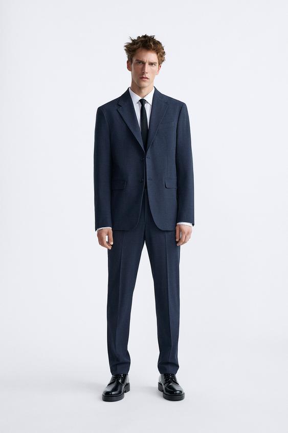 Zara mens blue suit Clearance
