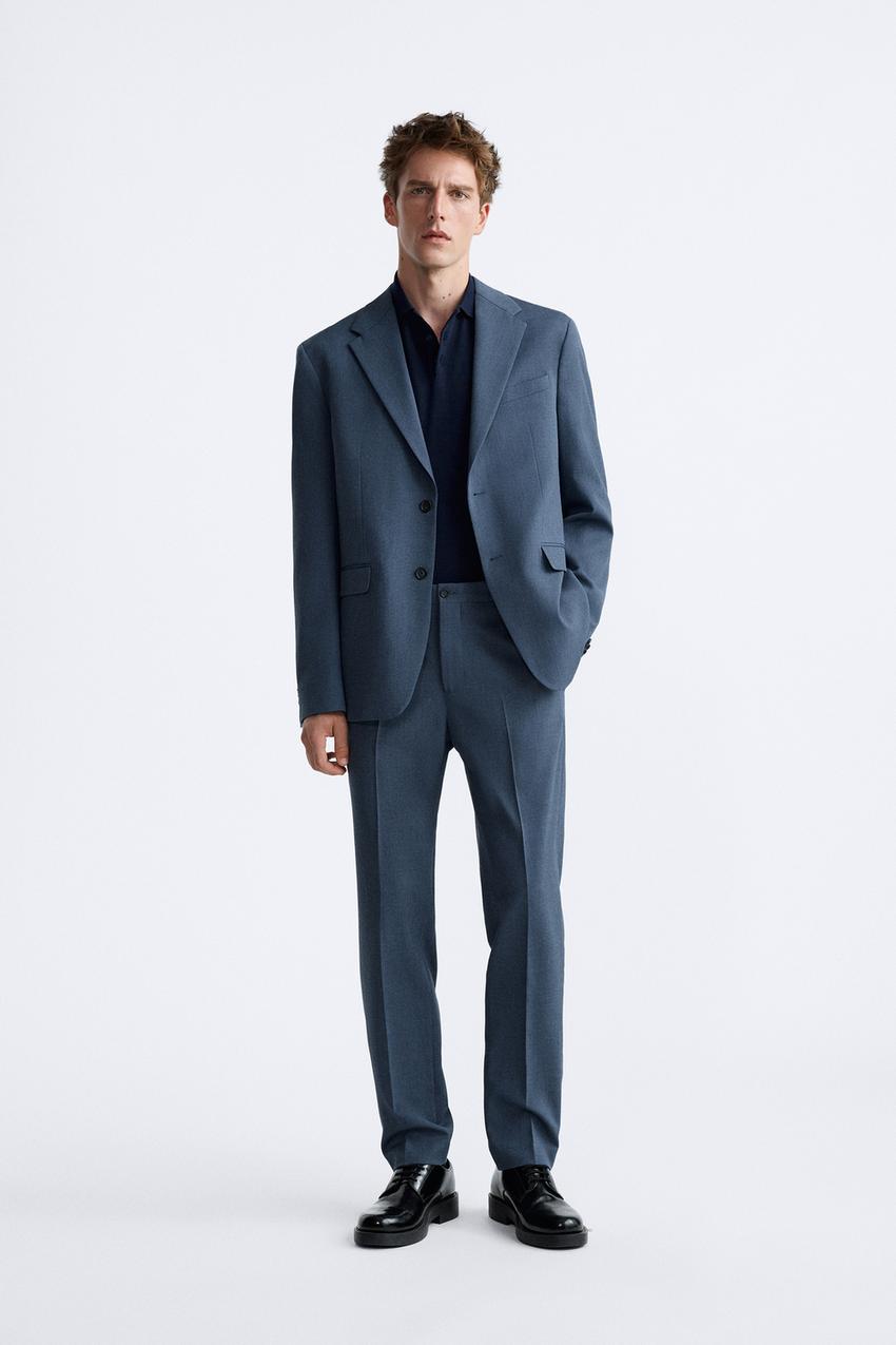 Zara blue trouser suit Clearance