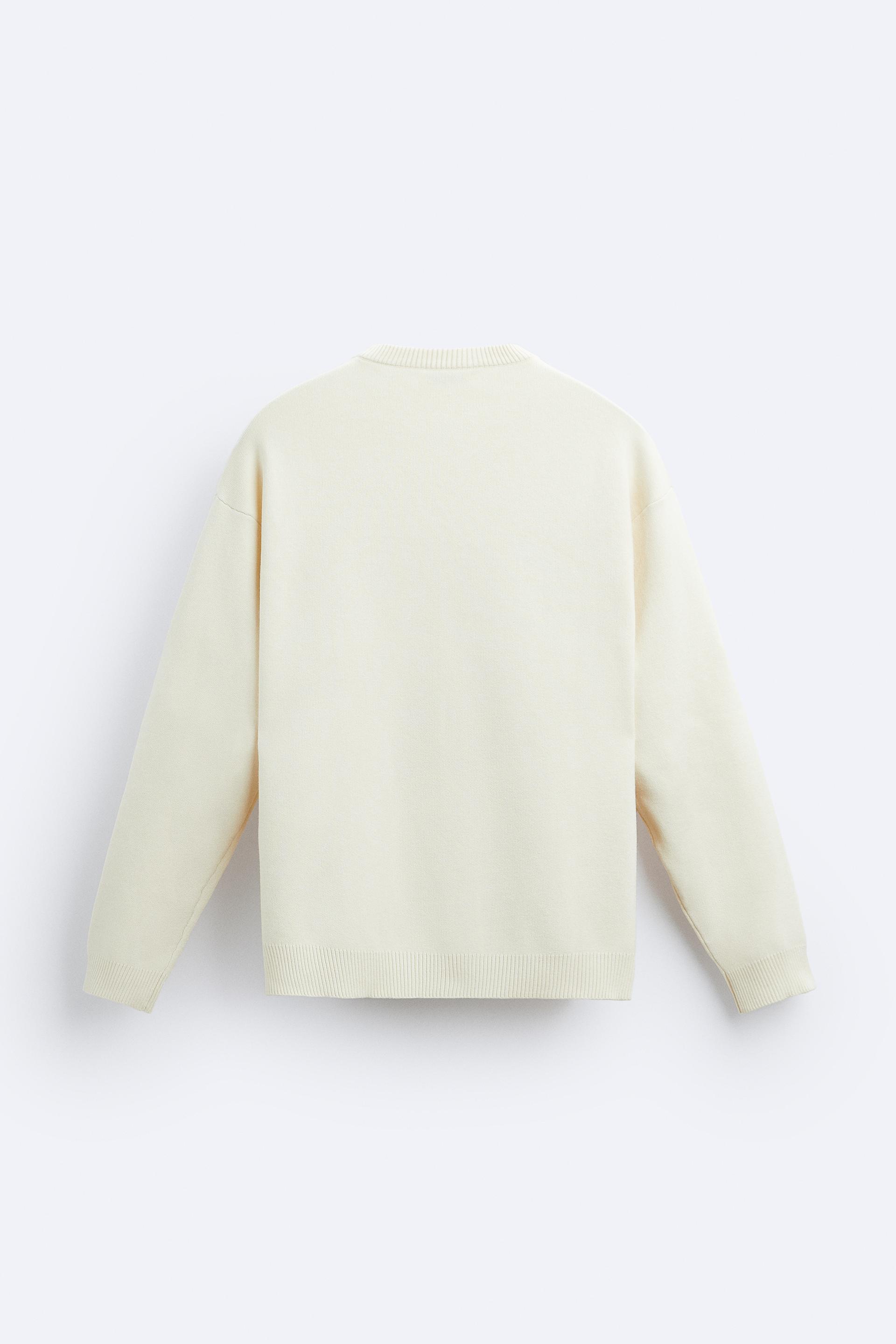 White jumper zara clearance