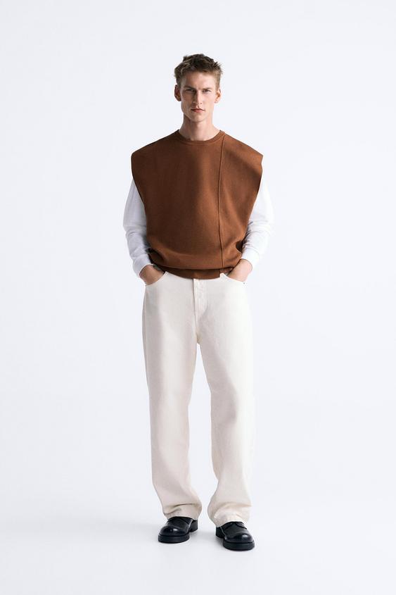 Zara brown vest Clearance