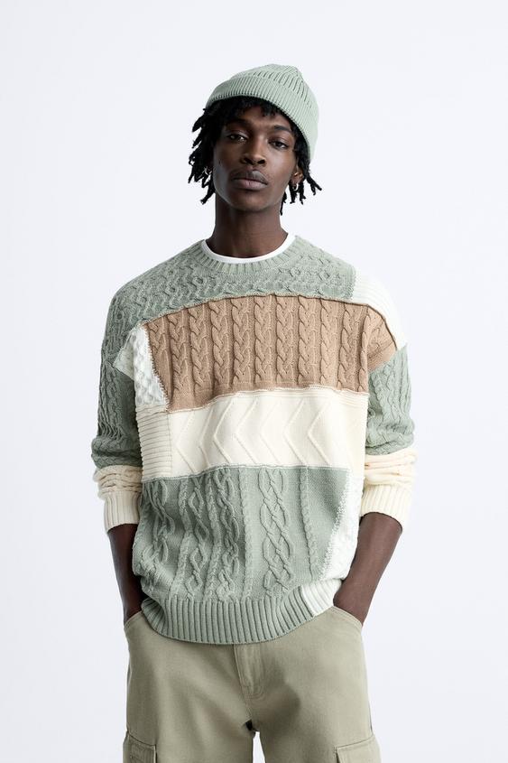 Zara knit sweater men Clearance
