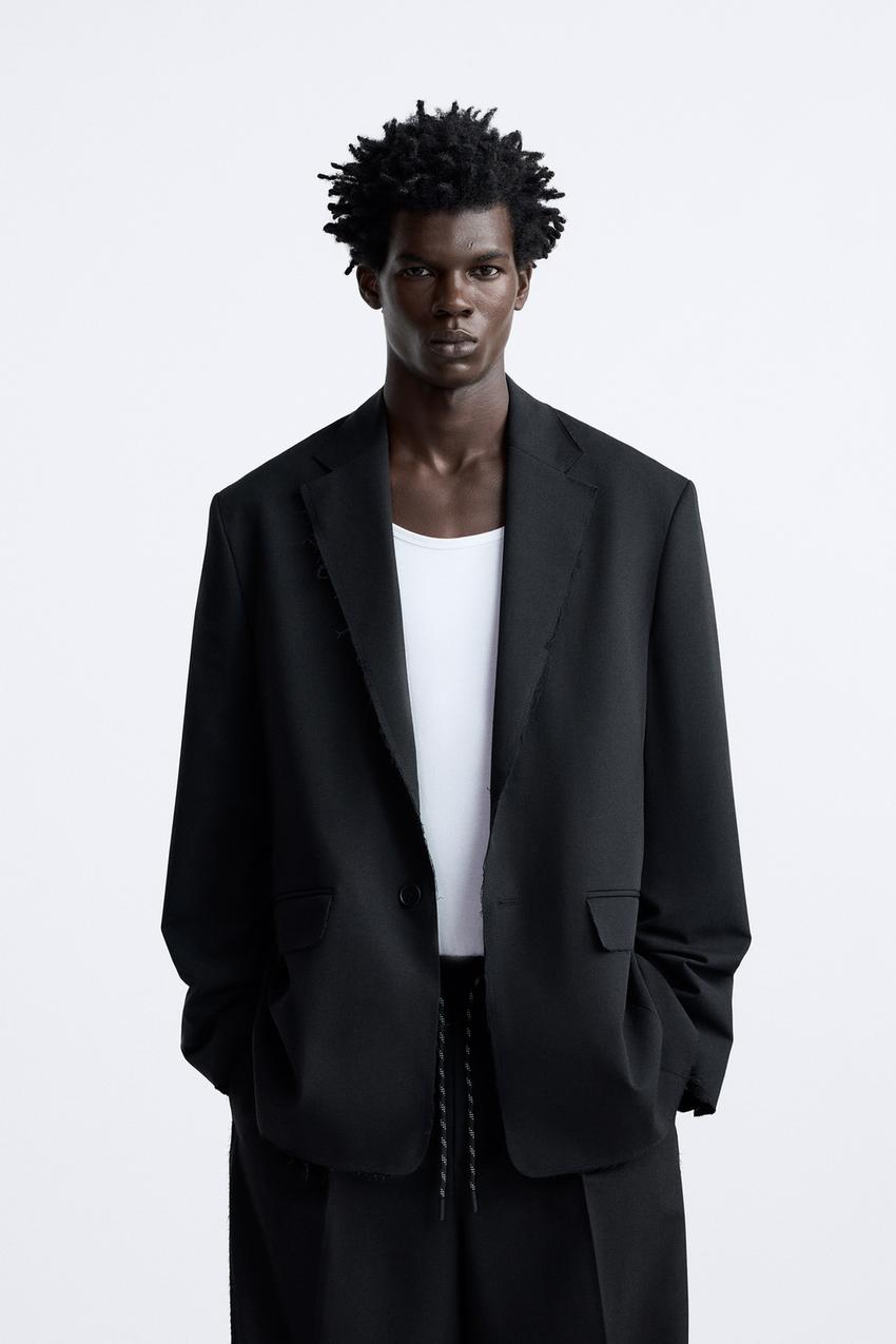 Black blazer zara man Clearance