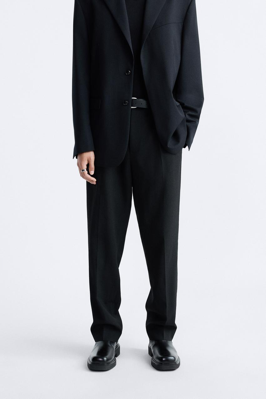 Zara black tuxedo pants Clearance