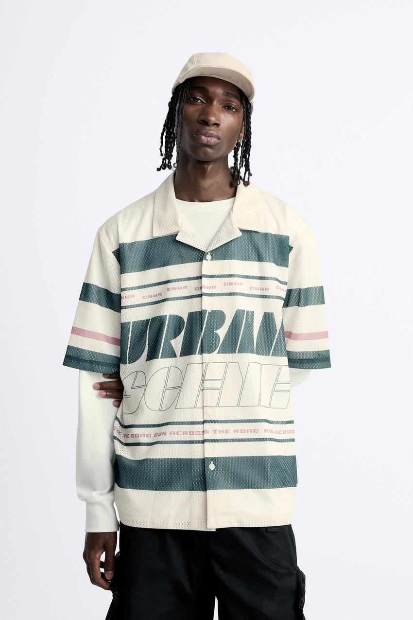 Mesh shirt zara Clearance