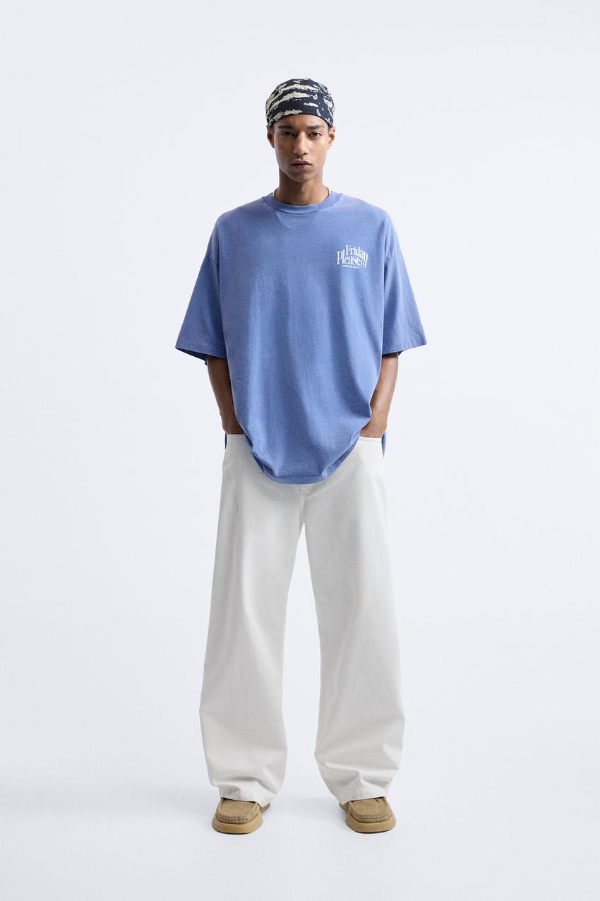 Zara text t shirt Outlet