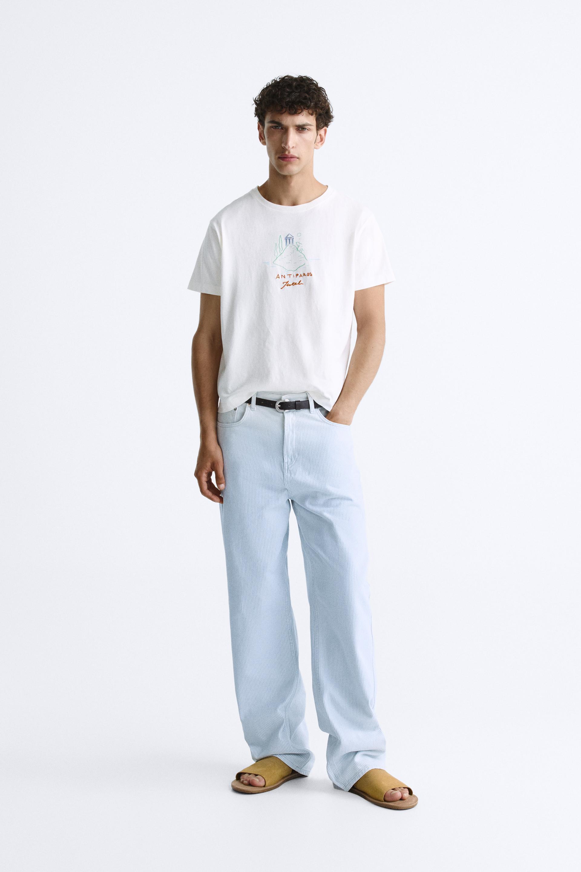 Relaxed fit t shirt zara Clearance