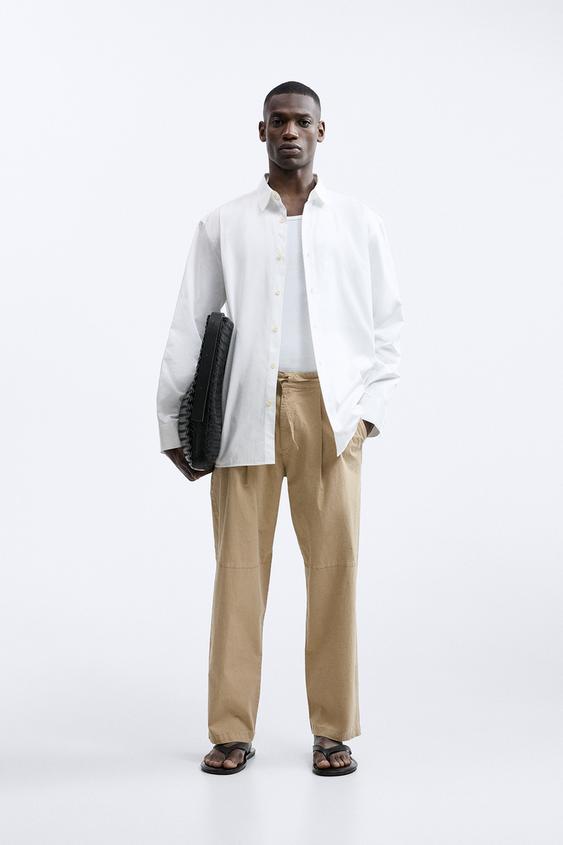 Pantaloni a quadretti bianchi e neri zara top