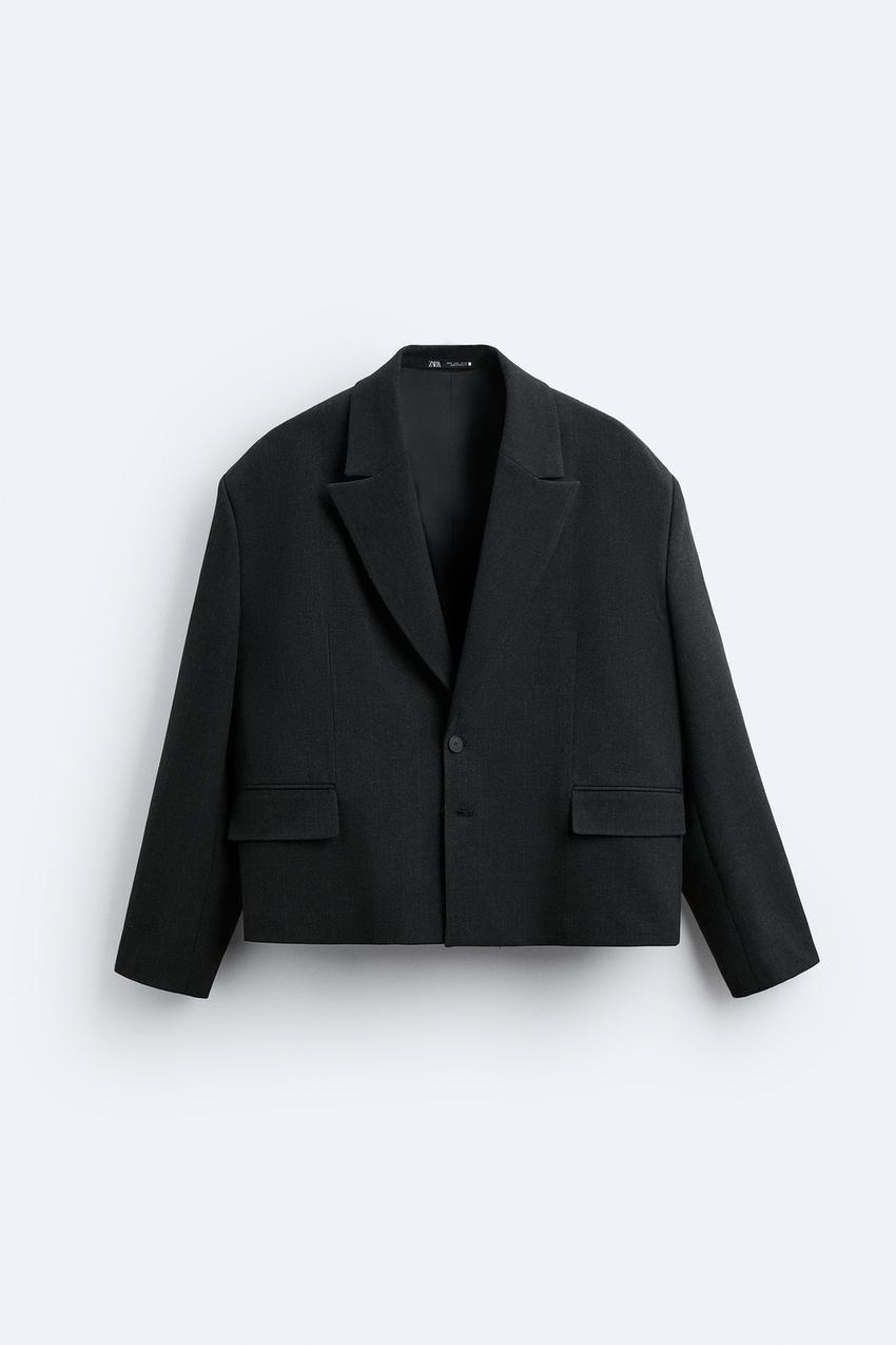 Oversized plaid blazer zara Clearance