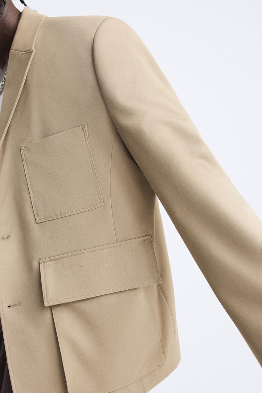 Zara patch pocket blazer Clearance