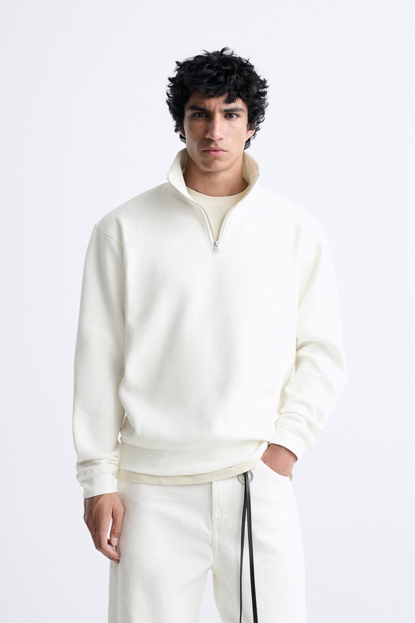 Zara zip collar sweater Clearance