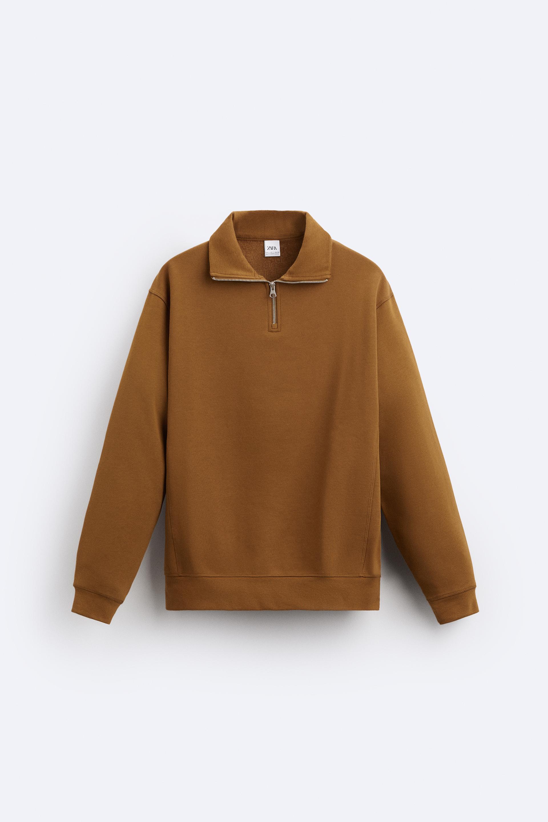 Zara zip collar sweater Clearance