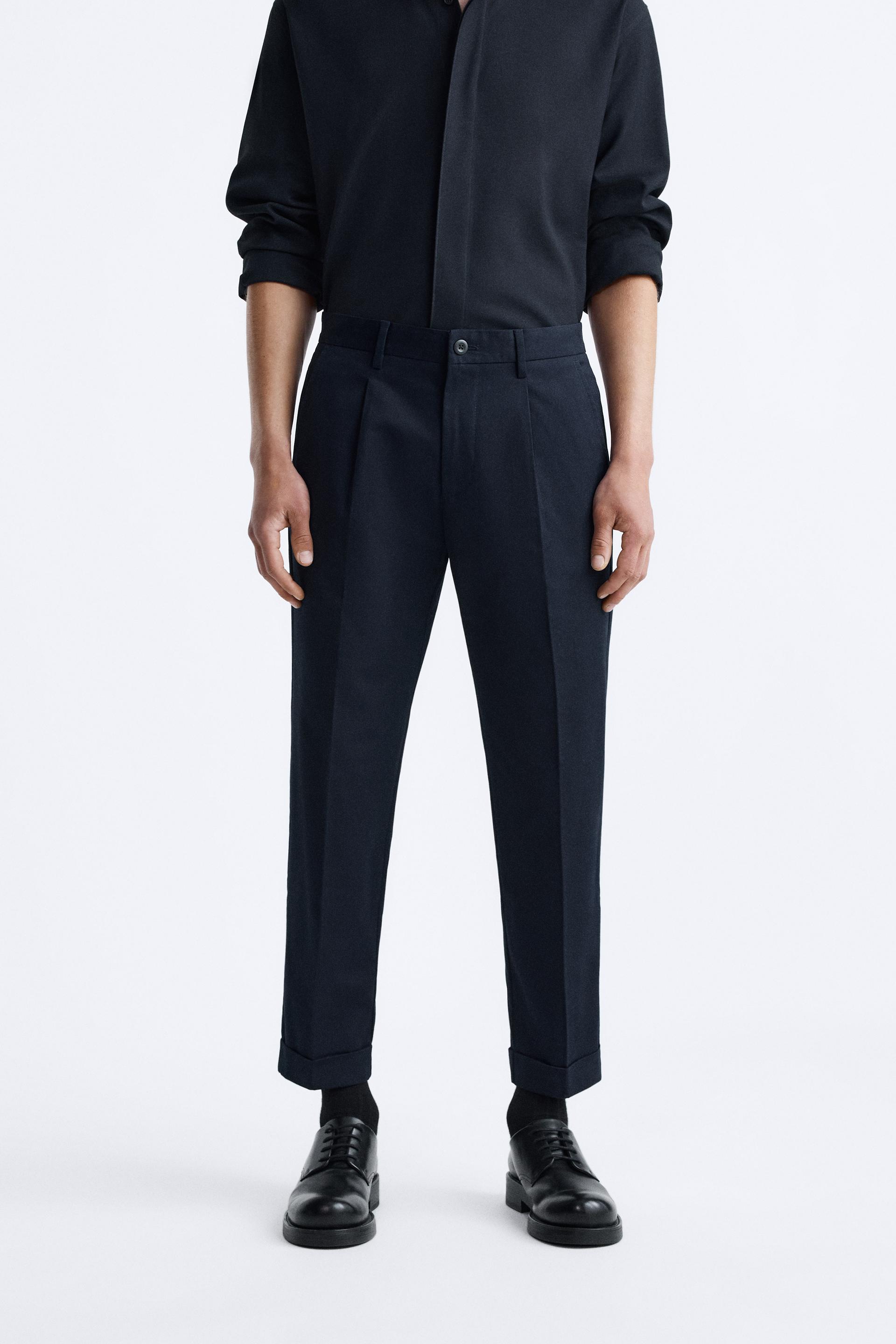 Zara mens pleated pants Outlet