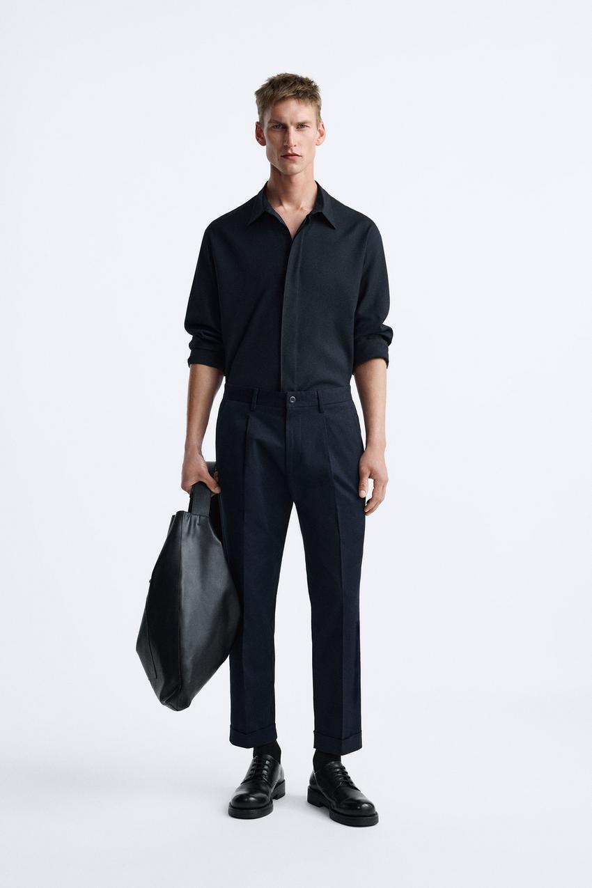 Zara mens pleated trousers Clearance