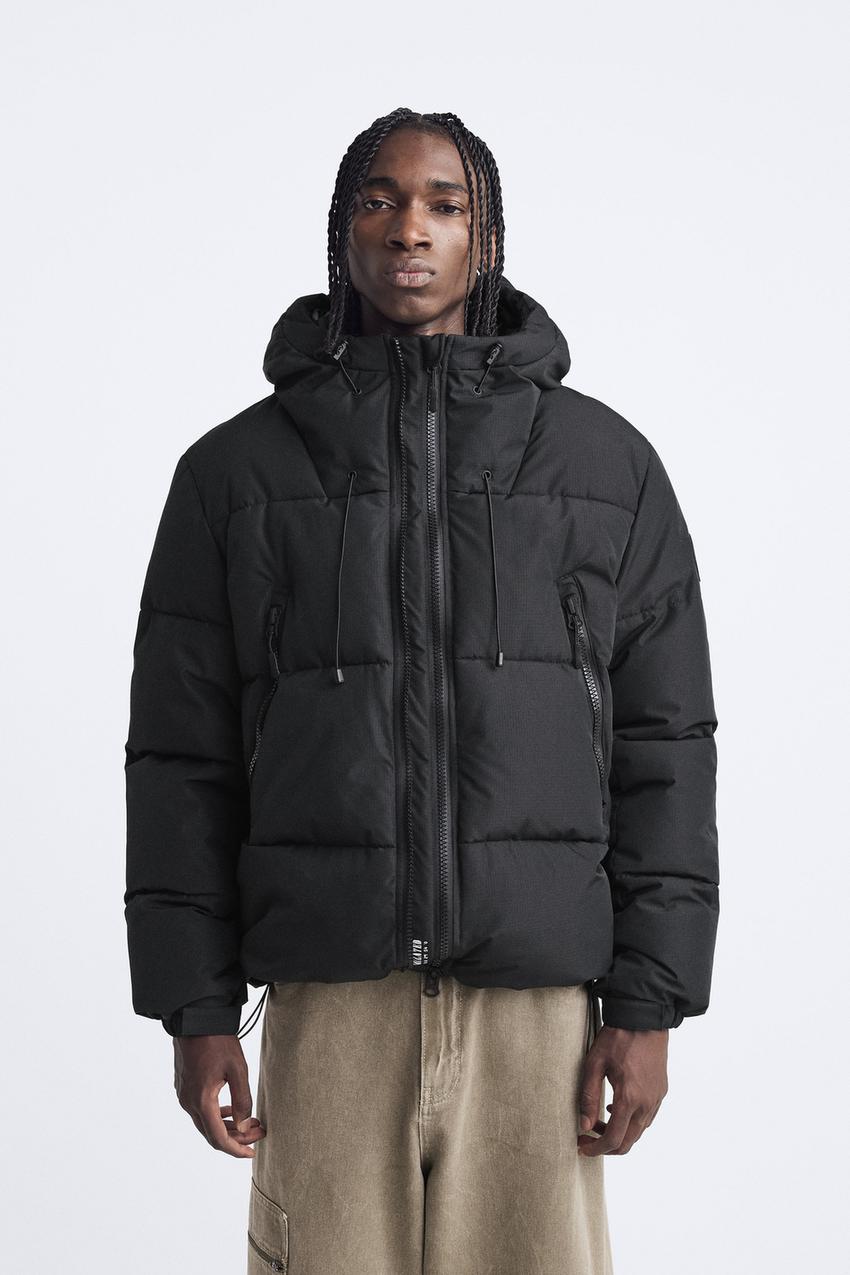 Mens long puffer jacket zara Clearance