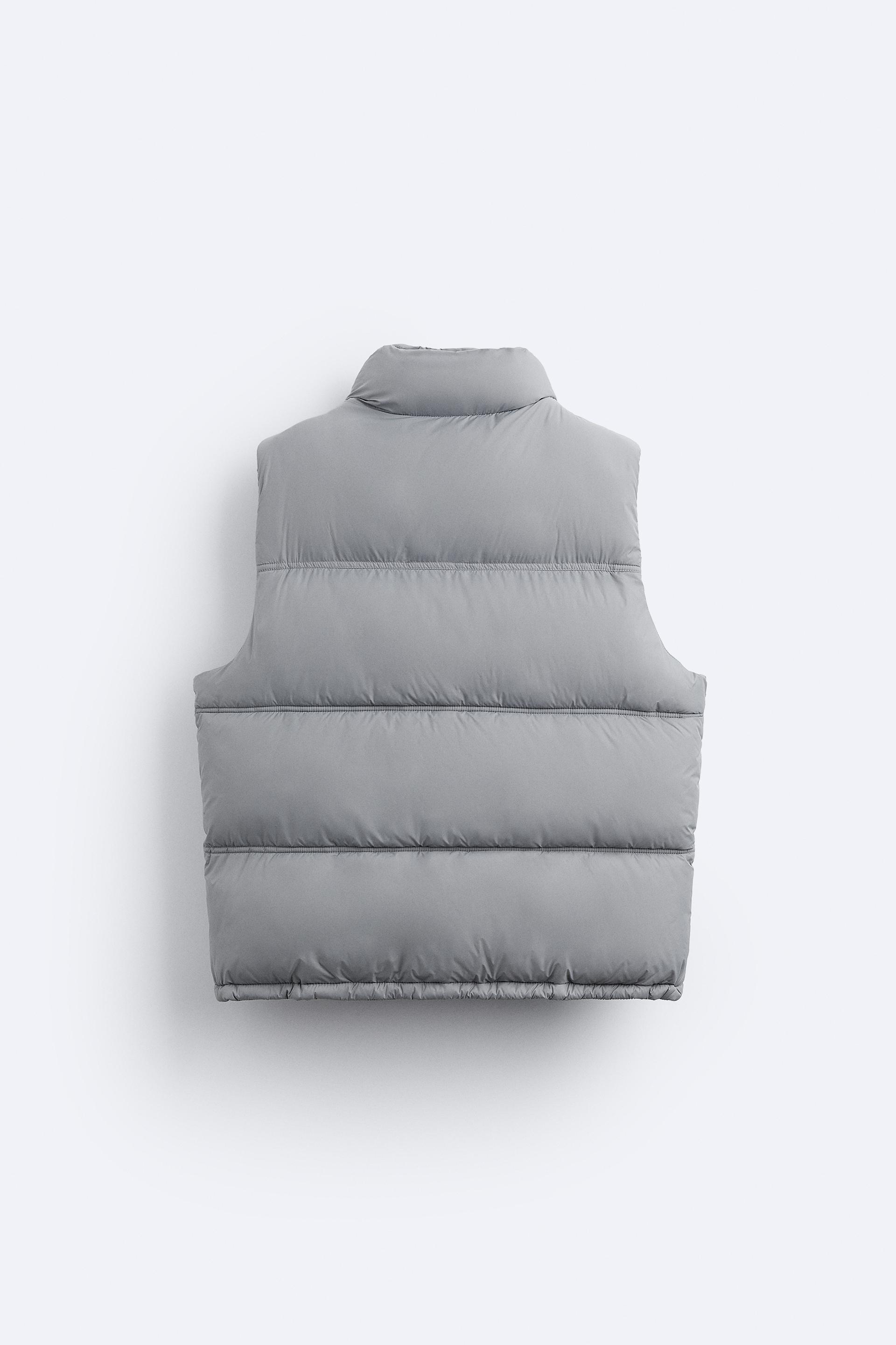 Grey zara gilet Clearance