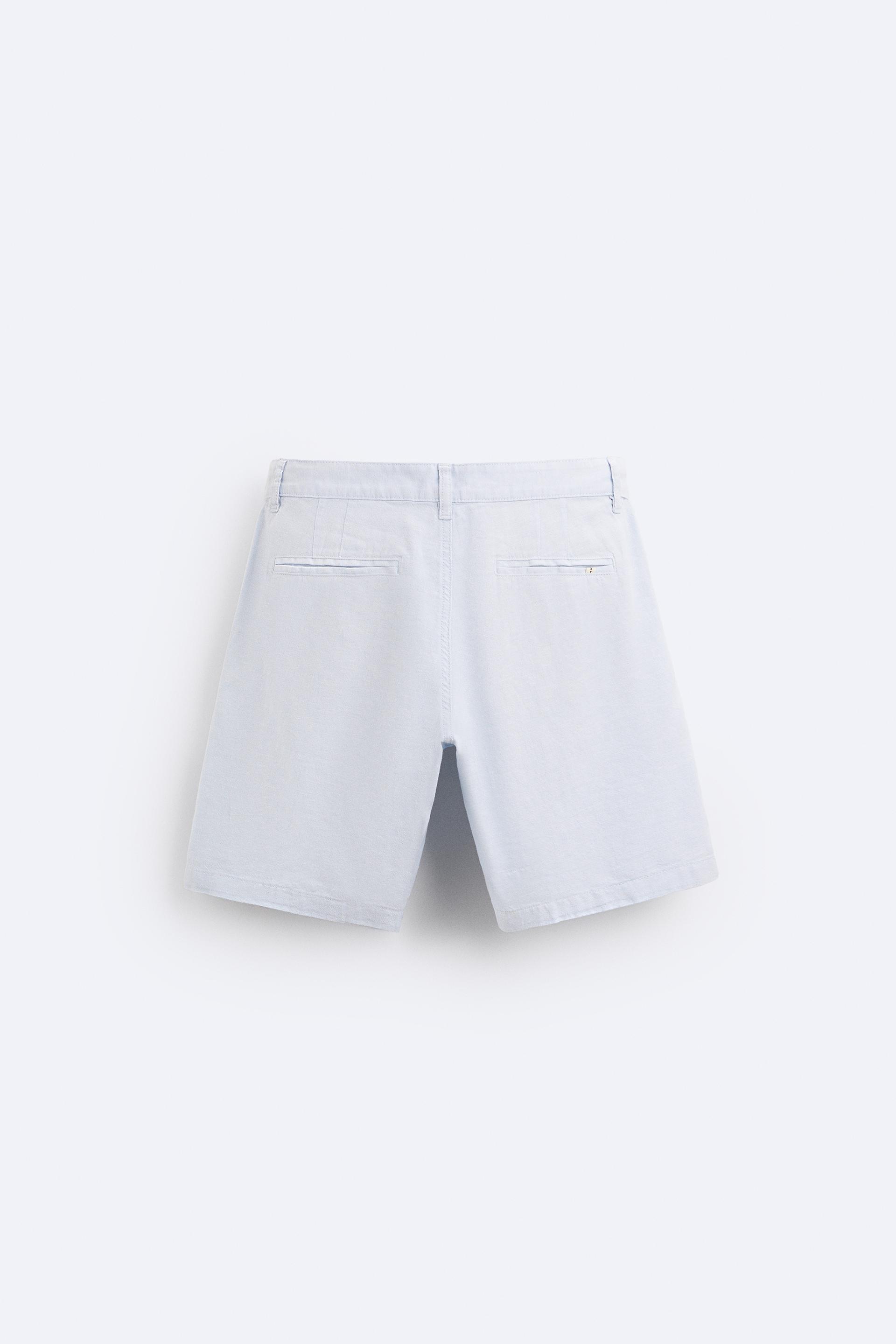 Zara white bermuda shorts Clearance