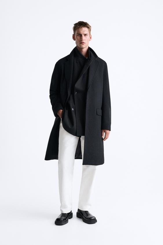 Zara man overcoat Clearance