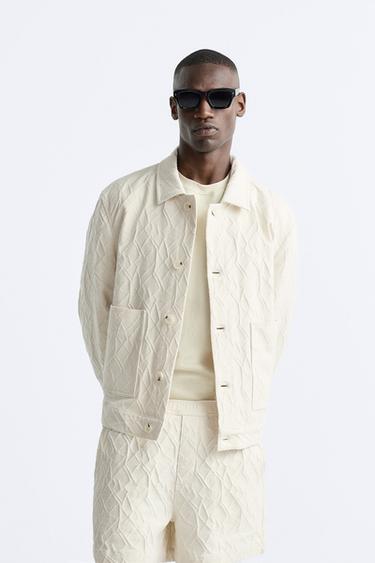 Zara white mens jacket Clearance