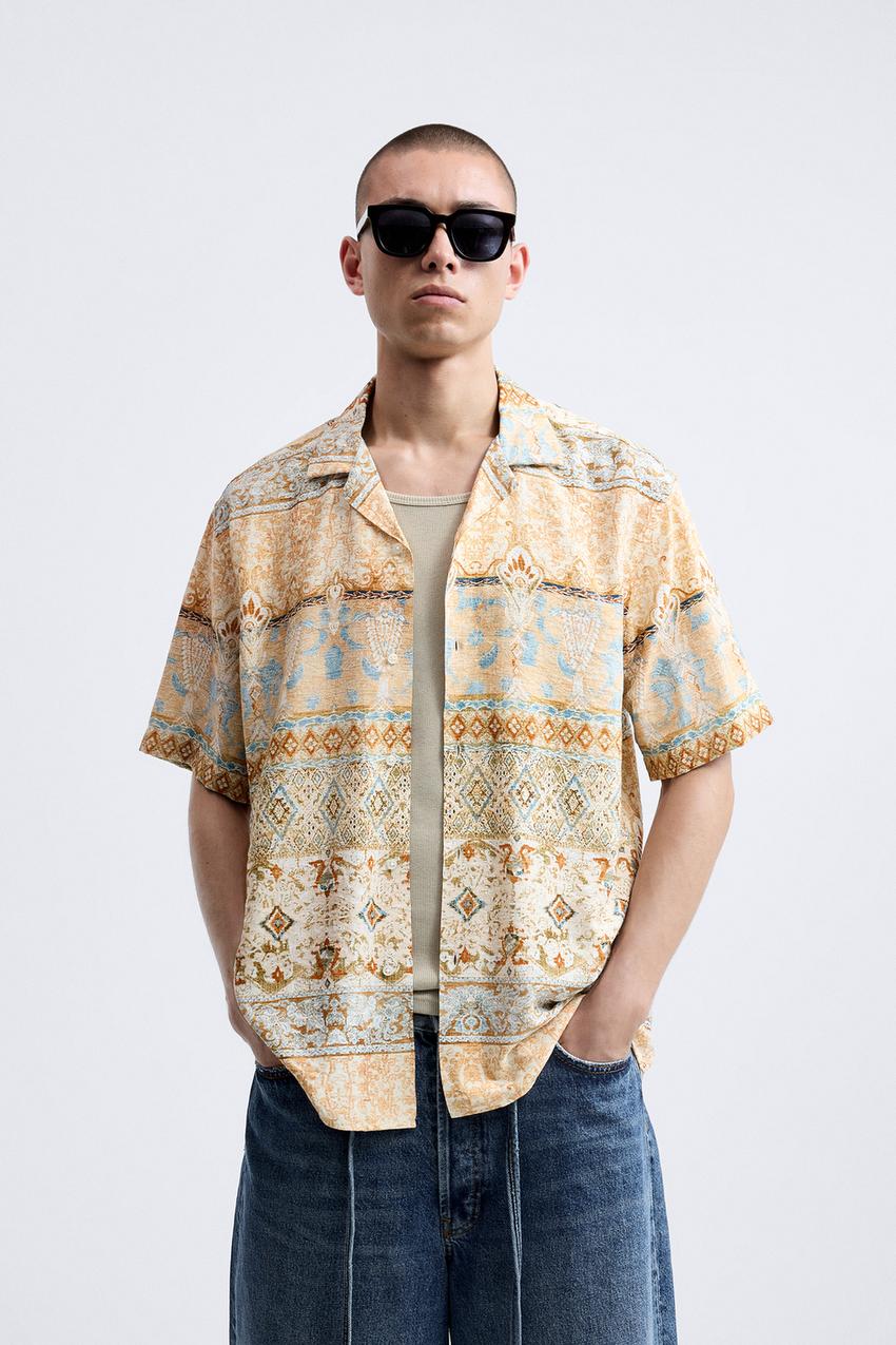 Geometric print top zara Clearance