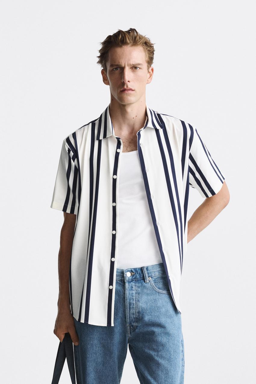 Zara men's button down short sleeve Clearance