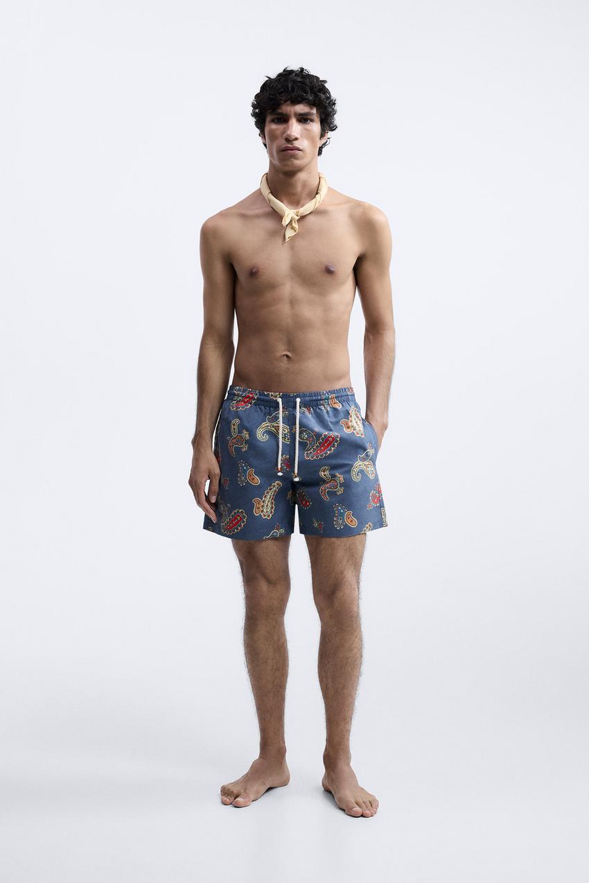 Zara paisley shorts Clearance