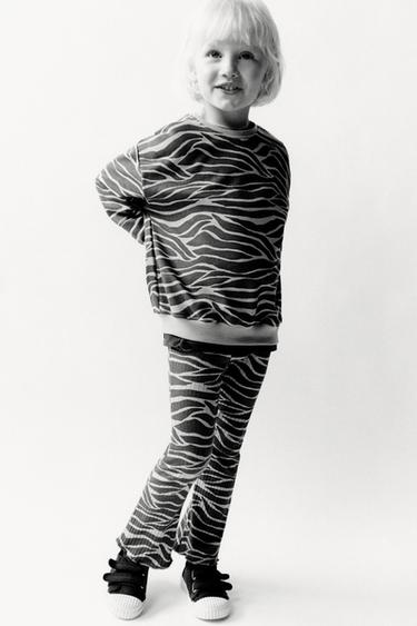 ТРИКОТАЖНЫЙ КОМПЛЕКТ ИЗ СВИТШОТЫ И ЛЕГГИНСОВ - антрацит от Zara - изображение 0