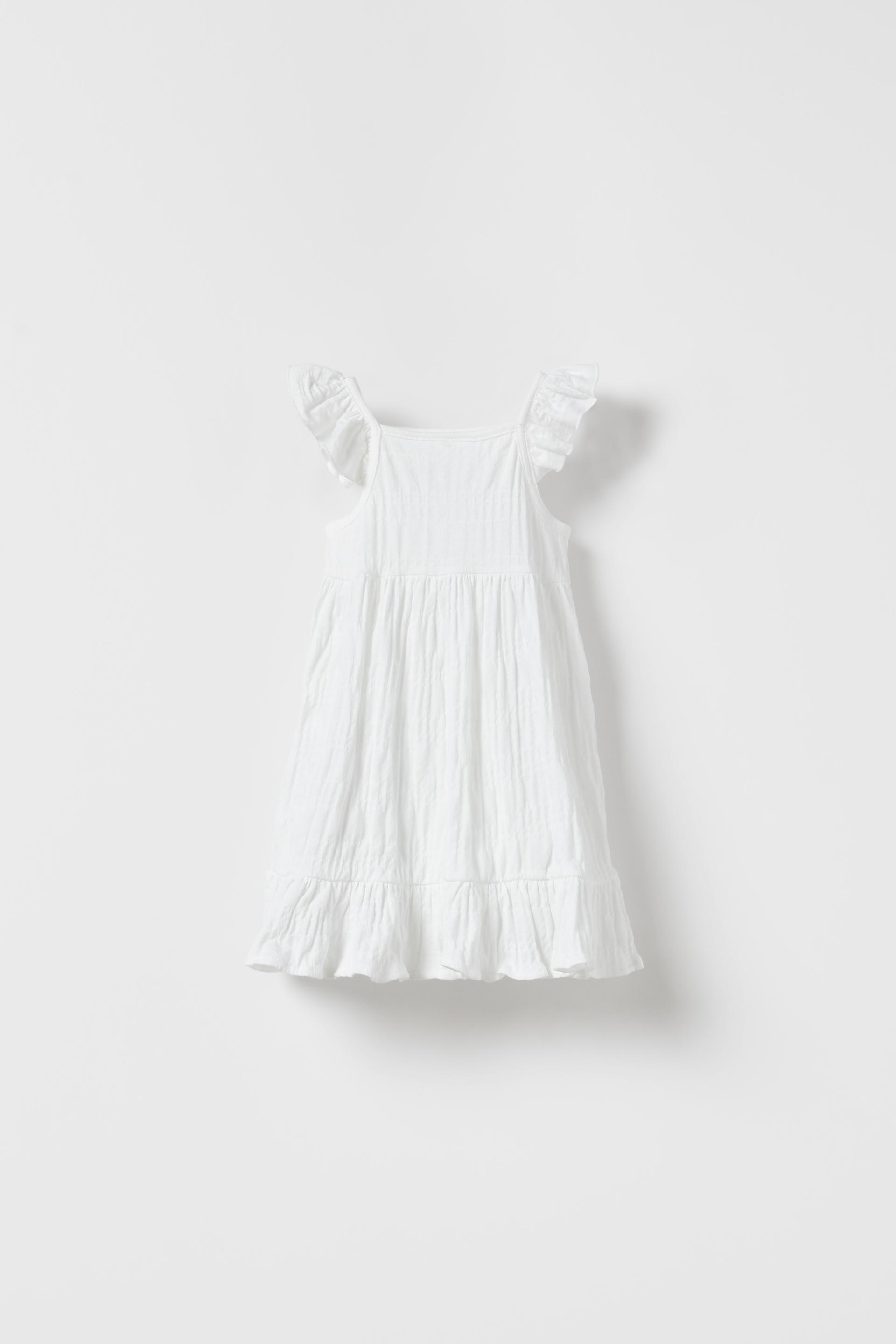 Zara trf collection white dress Clearance