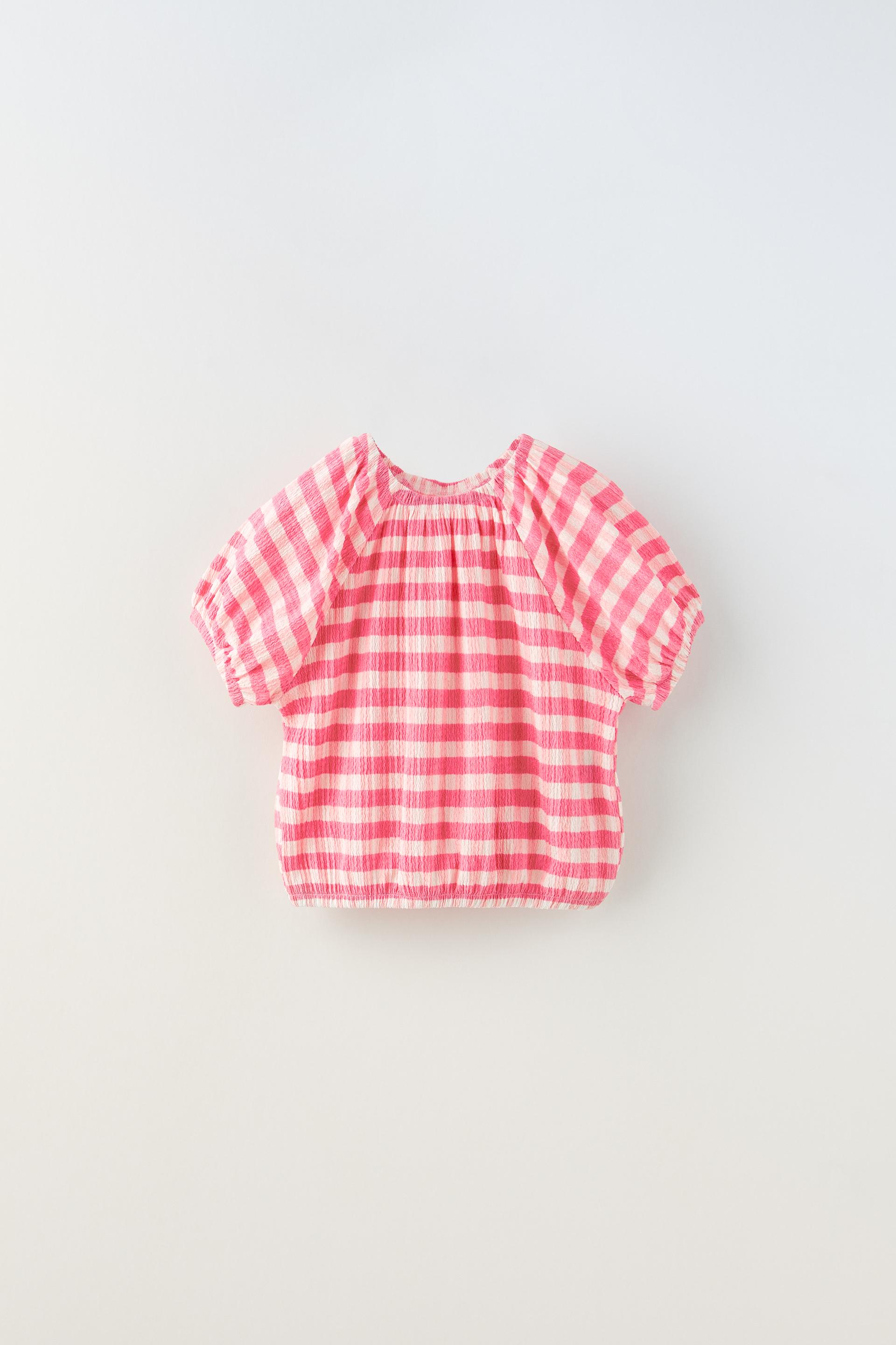 Red gingham top zara Clearance