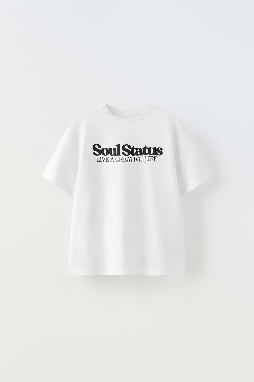 Zara text t shirt Outlet